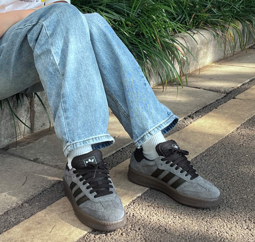 Giày Adidas Samba XLG ‘Grey Black Gum’ ID3201 - Ảnh 7
