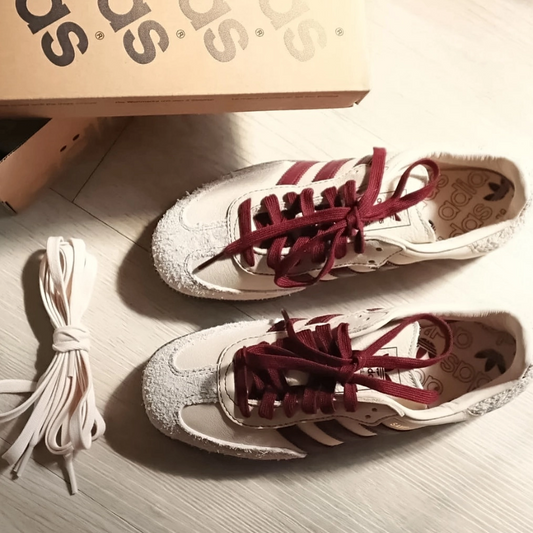 Giày Adidas Samba OG ‘Wonder White Maroon’ IG1987 - Ảnh 2