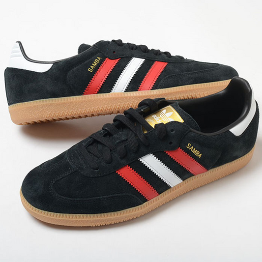Giày Adidas Samba OG ‘Black White Scarlet’ IG1824 - Ảnh 2