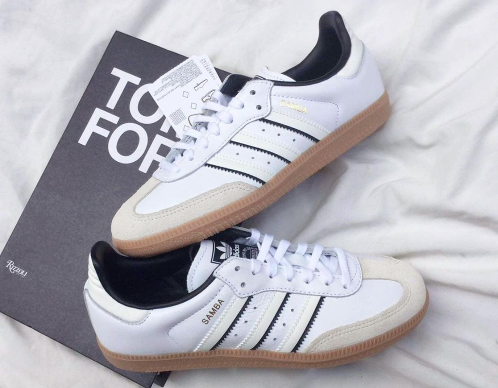 Giày Adidas Samba OG 'Double White Black Gum' IH5585 - Ảnh 5