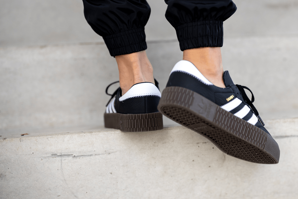 Giày Adidas Sambarose 'Black White Gum' B28156 - Ảnh 5