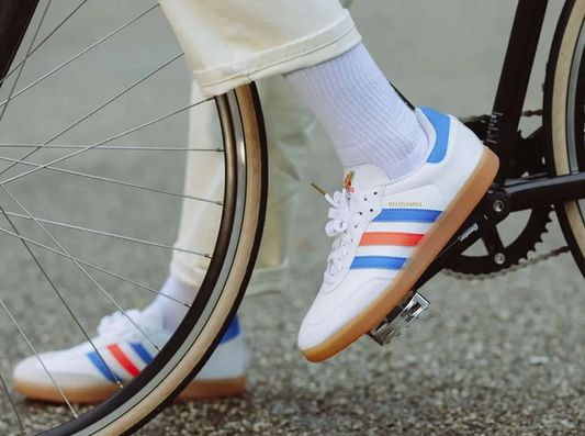 Giày Adidas Velosamba ‘White Blue Rush Turbo’ GW5323 - Ảnh 2