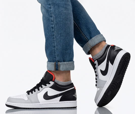 Giày Nike Air Jordan 1 Low 'Neutral Grey Infrared' 553558-045 - Ảnh 2