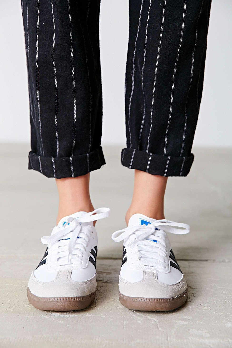 Giày Adidas Samba Vegan 'White Black' H01877 - Ảnh 9