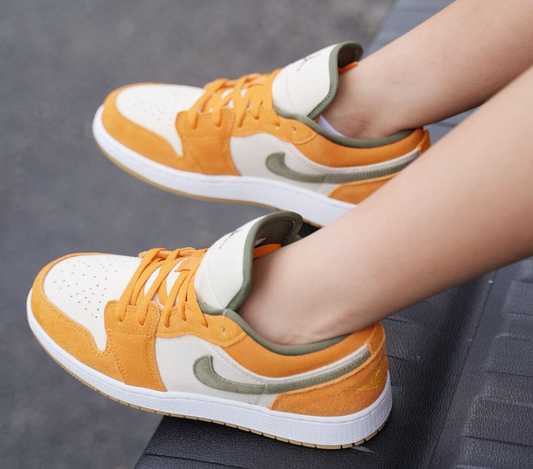Giày Nike Air Jordan 1 Low ‘Orange Olive’ DH6931-102 - Ảnh 2