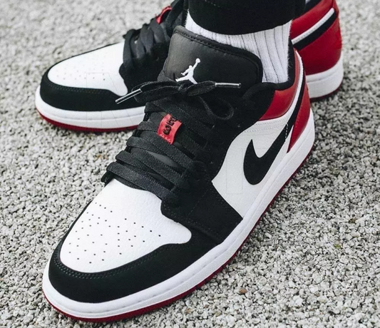 Giày Nike Air Jordan 1 Low 'Black Toe' 553558-116 - Ảnh 2