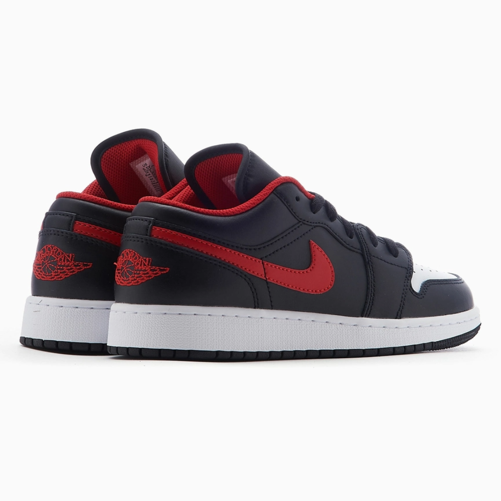 Giày Nike Air Jordan 1 Low GS 'Black Fire Red' 553560-063 - Ảnh 5