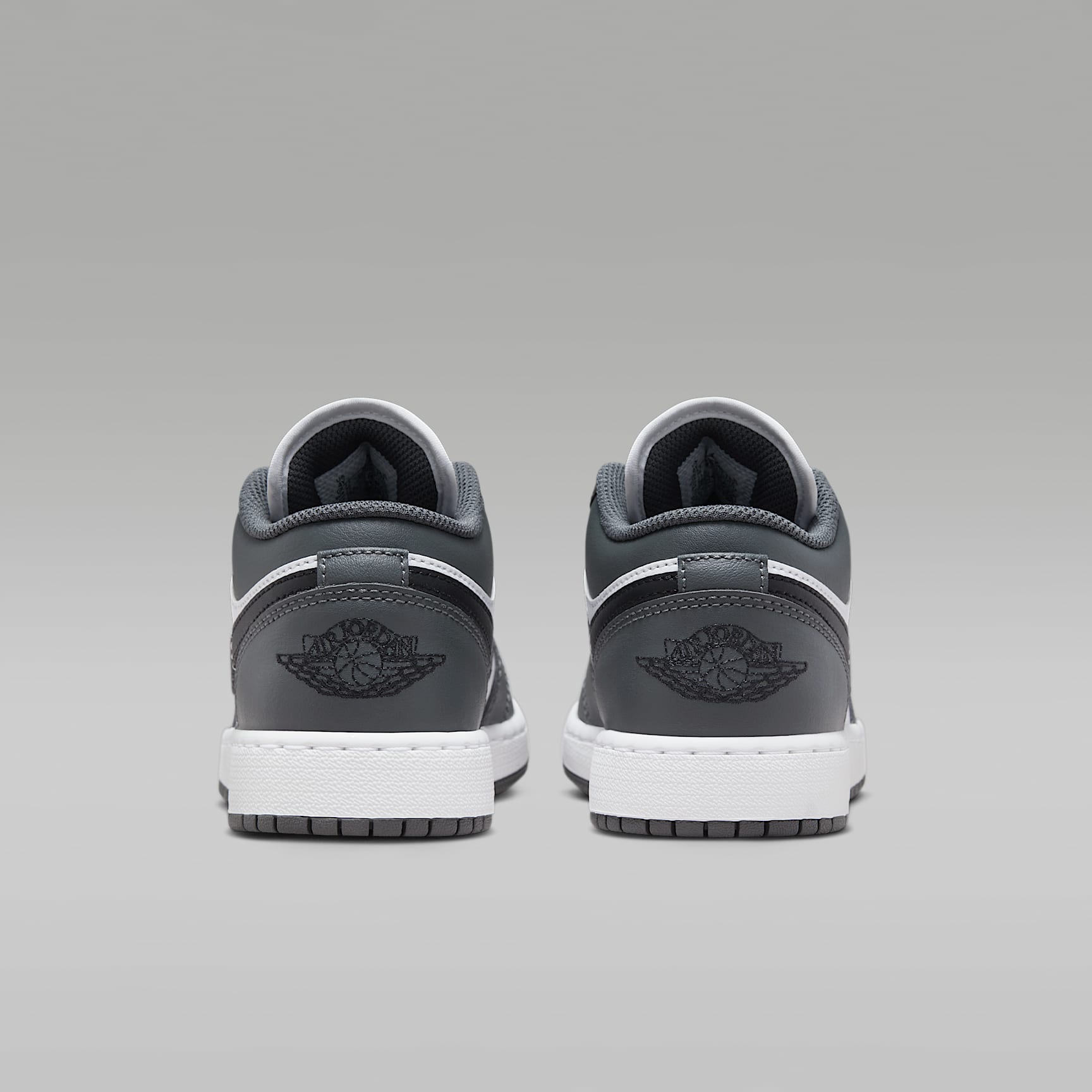 Air Jordan 1 Low White / Iron Grey / Black 553560-152 image 6