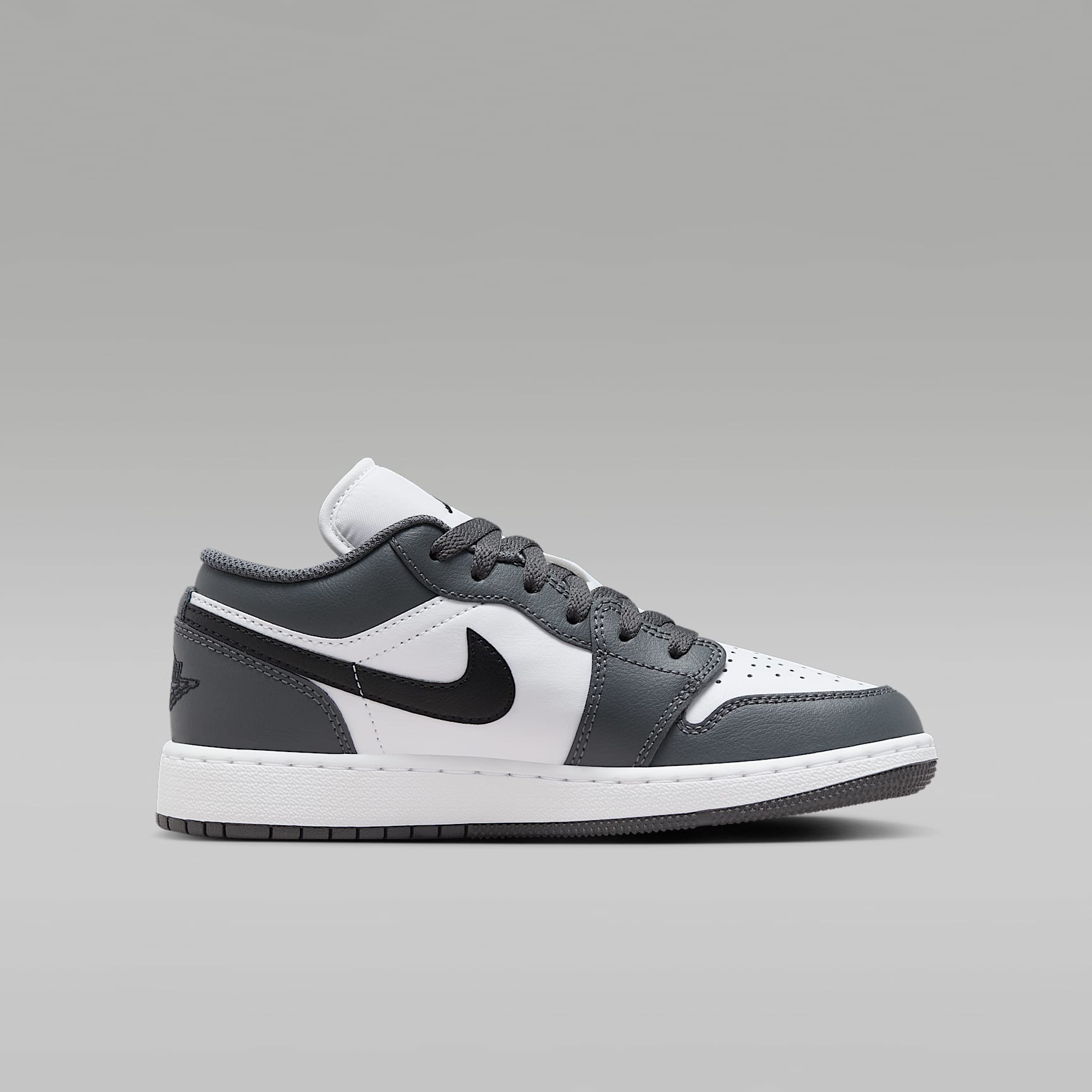 Air Jordan 1 Low White / Iron Grey / Black 553560-152 image 7
