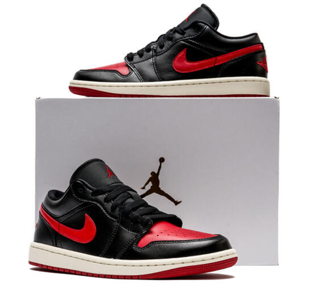Giày Nike Air Jordan 1 Low 'Bred Sail' DC0774-061 - Ảnh 5
