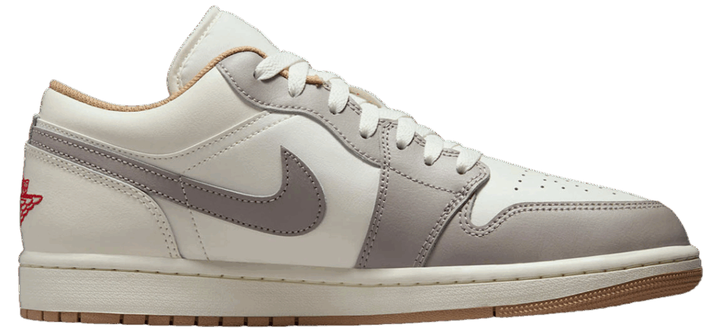 Giày Nike Air Jordan 1 Low ‘Red College Grey’ 553558-169 - 23trk.com