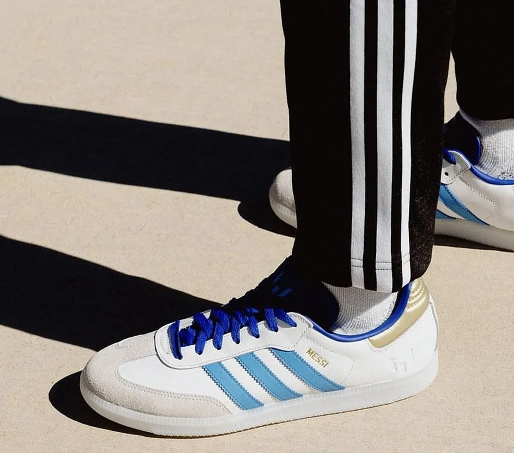 Giày Adidas Messi Samba 'Lucid Blue' ID3550 - Ảnh 2