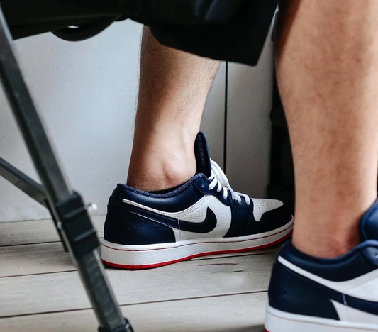 Giày Nike Air Jordan 1 Retro Low 'Obsidian Ember' 553558-481 - Ảnh 2