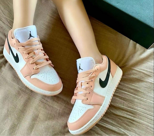 Giày Nike Air Jordan 1 Low GS 'Light Arctic Pink' 553560-800 - Ảnh 2
