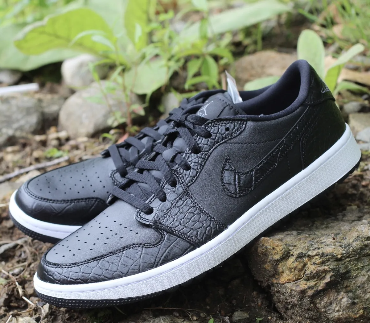 Giày Nike Air Jordan 1 Low Golf 'Black Crocodile' DD9315-003 - Ảnh 2