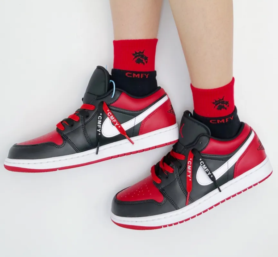 Giày Nike Air Jordan 1 Low 'Alternate Bred Toe' 553558-066 - Ảnh 6