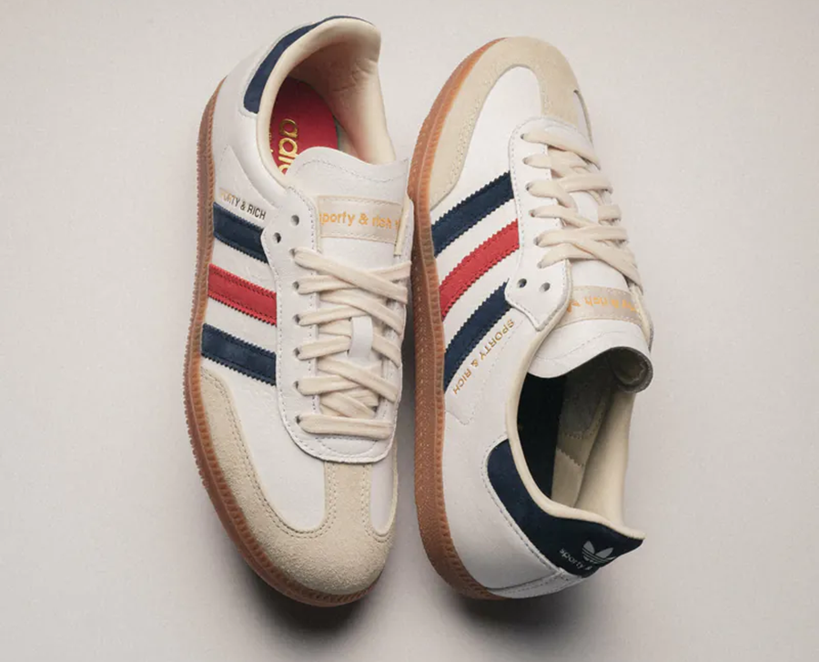 Giày Adidas Samba OG Sporty & Rich USA 'White' IH8338 - Ảnh 2