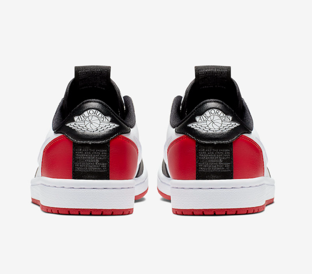 Giày Nike Wmns Air Jordan 1 Low Slip 'Black Toe' AV3918-102 - Ảnh 5