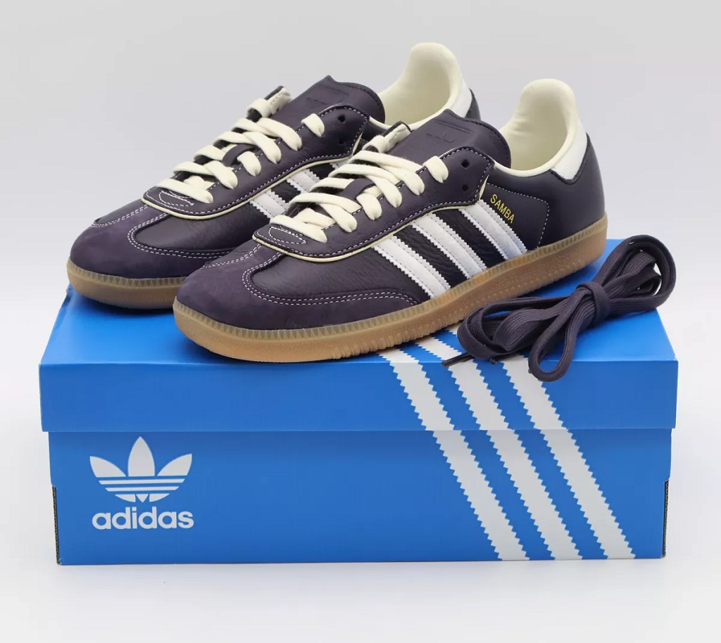 Giày Adidas Samba OG Aura 'Black White' IG6836 - Ảnh 2
