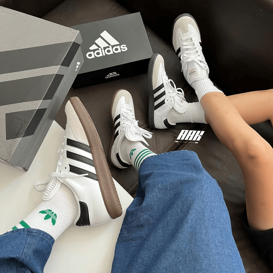 Giày Adidas Samba Classic 'White' 772109 - Ảnh 3