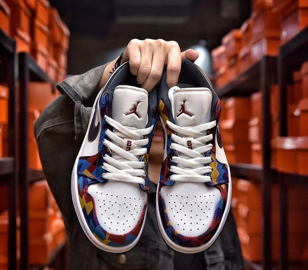 Giày Nike Air Jordan 1 Low SE 'Nothing But Net' CZ8659-100 - Ảnh 4