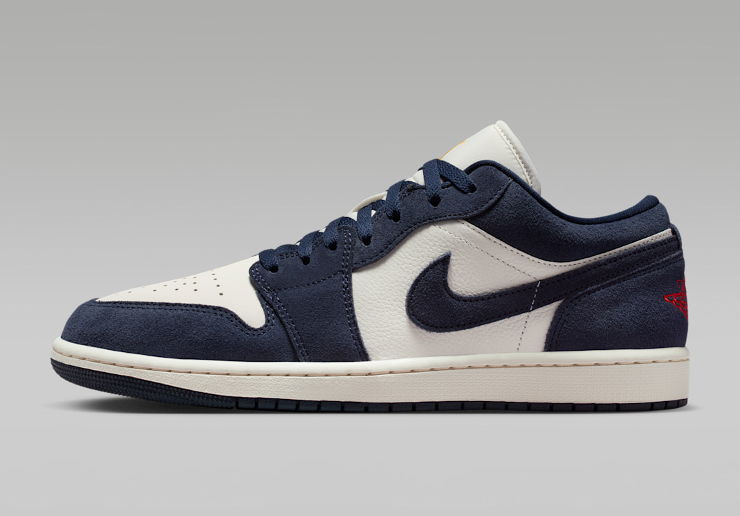 Giày Nike Air Jordan 1 Low ‘Obsidian Suede’ IO7448-400 - Ảnh 2