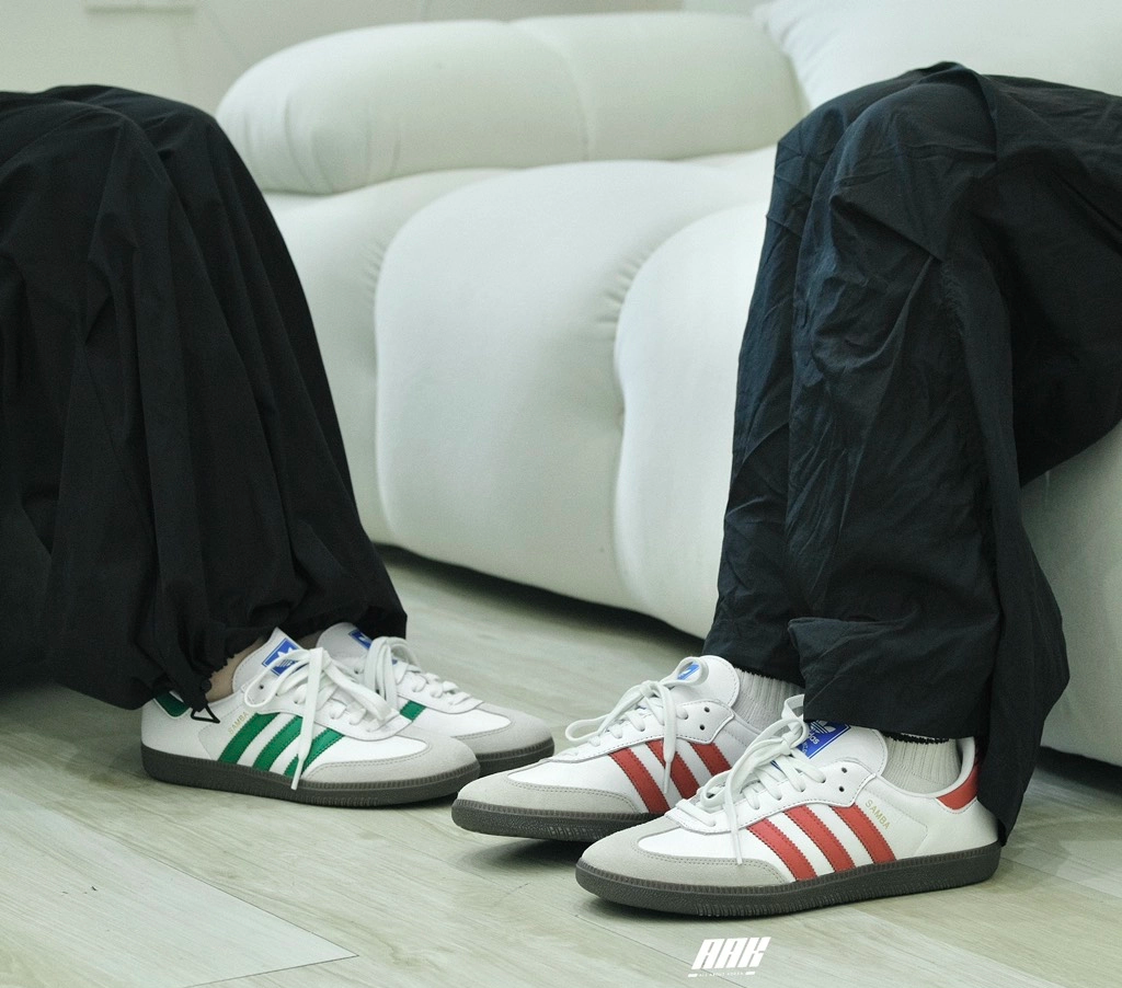 Giày Adidas Samba OG ‘White Better Scarlet’ IG1025 - Ảnh 2