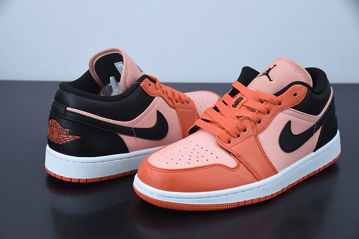 Giày Nike Air Jordan 1 Low SE 'Rush Orange Black' DM3379-600 - Ảnh 3