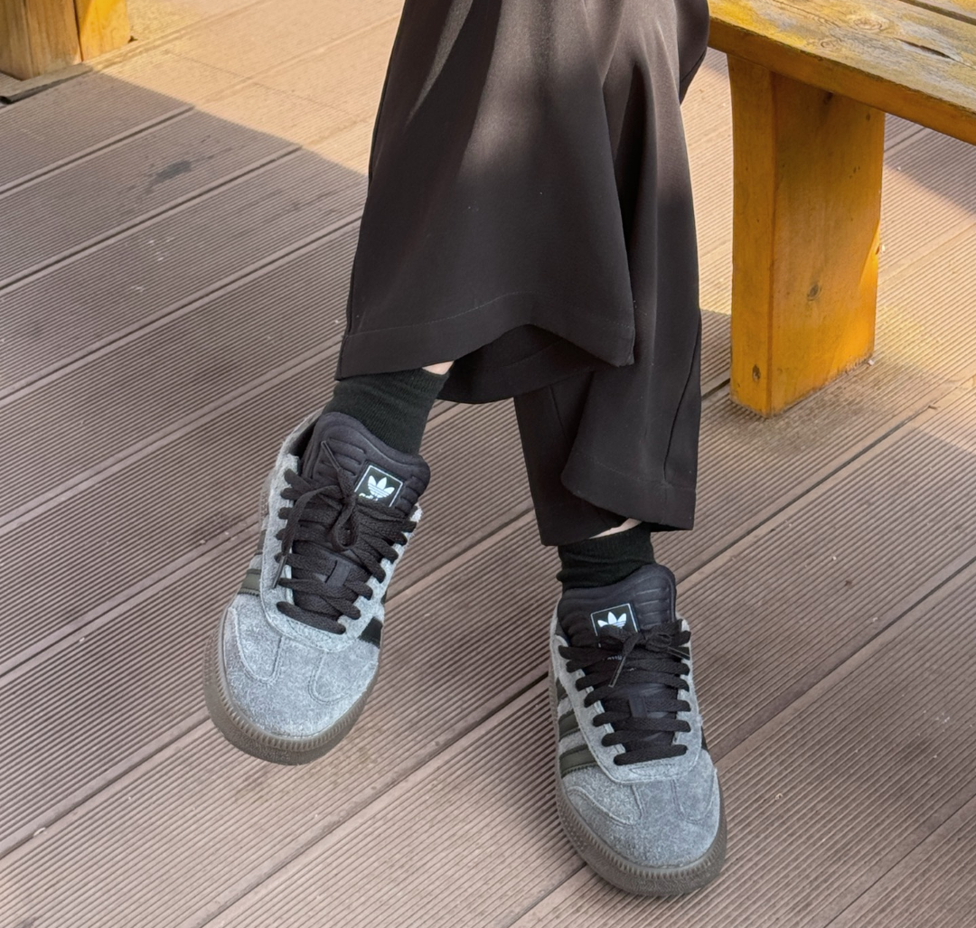 Giày Adidas Samba XLG ‘Grey Black Gum’ ID3201 - Ảnh 3