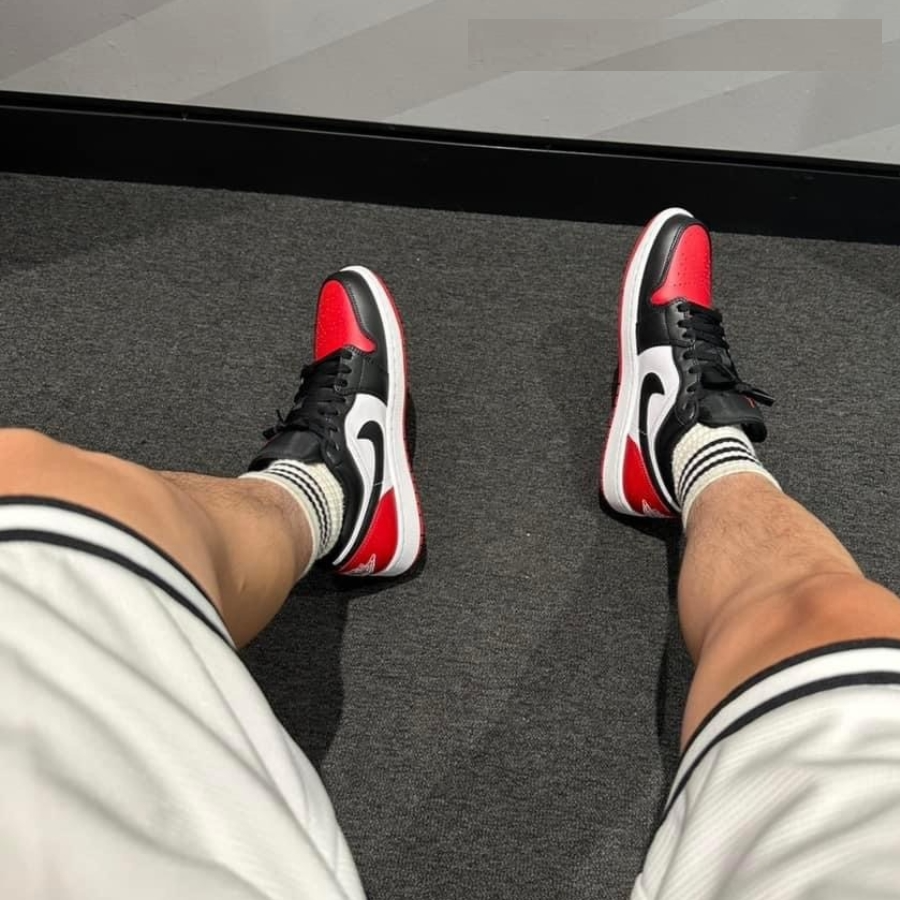 Giày Nike Air Jordan 1 Low ‘Bred Toe’ 553558-161 - Ảnh 5