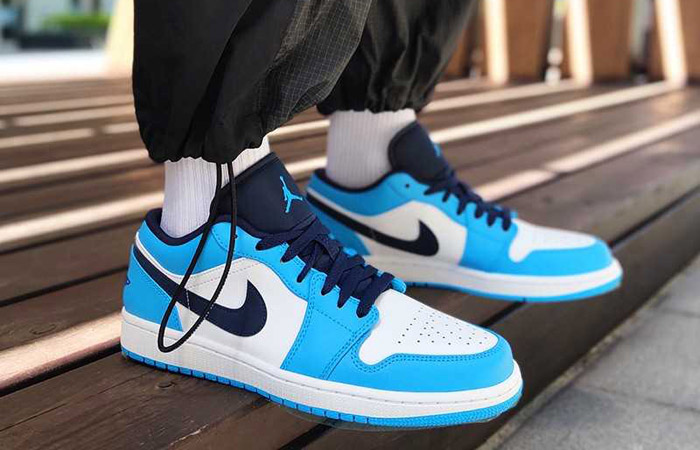 Giày Nike Air Jordan 1 Low 'UNC' 553558-144 - Ảnh 5