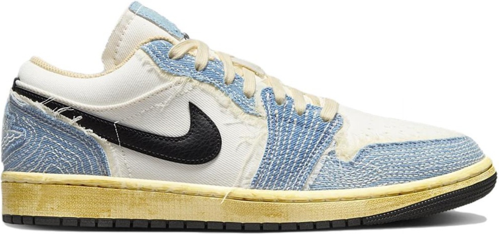 Giày Nike Air Jordan 1 Low ‘Sashiko Denim’ FN7670-493 - 23trk.com