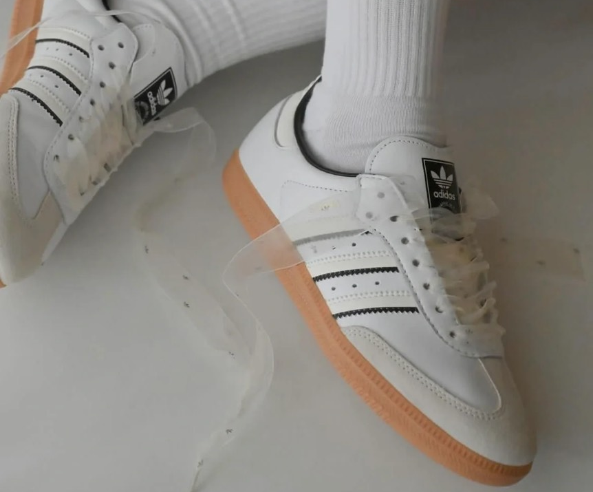 Giày Adidas Samba OG 'Double White Black Gum' IH5585 - Ảnh 2