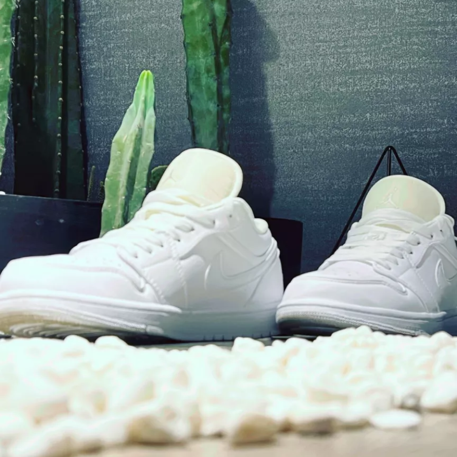 Giày Nike Air Jordan 1 Low 'Triple White' DV0990-111 - Ảnh 7