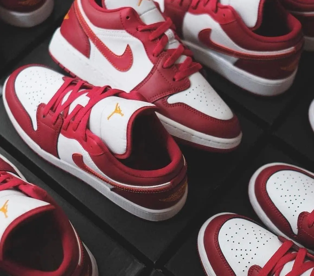 Giày Nike Jordan 1 Low Cardinal Red 553560-607 - Ảnh 3