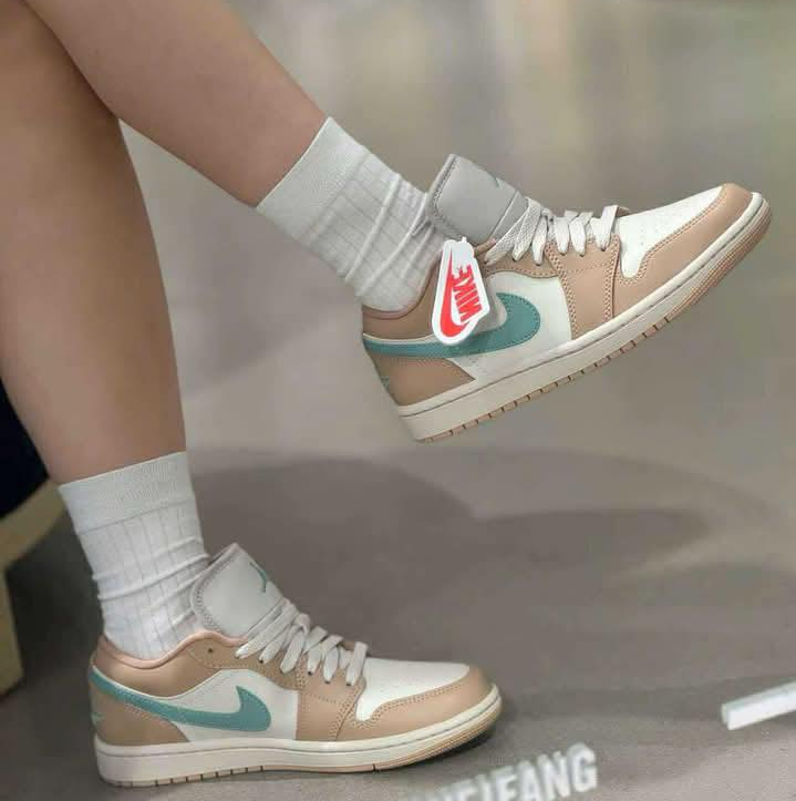 Giày Nike Air Jordan 1 Low ‘Light Brown’ DC0774-130 - Ảnh 7