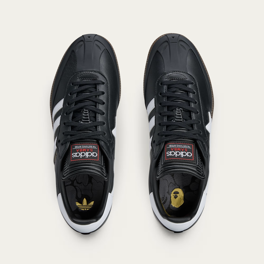 Giày Adidas Samba ‘Bape Black White’ JR9246 - Ảnh 2