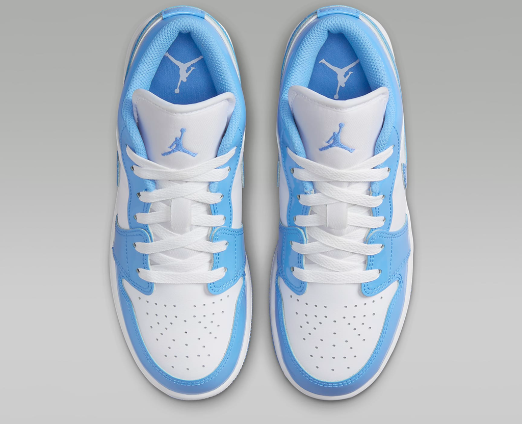 Giày Nike Air Jordan 1 Low SE GS ‘Legend Blue Patent’ FZ3929-114 - Ảnh 7
