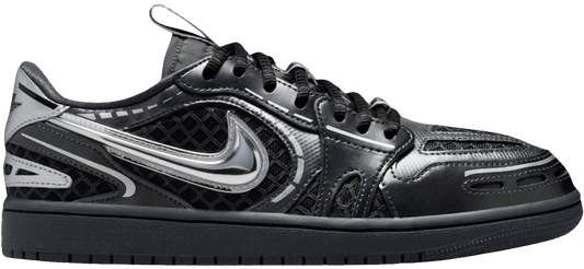 Giày Nike Jordan 1 Low ‘Black Metallic Silver’ HQ2186-001 - 23trk.com