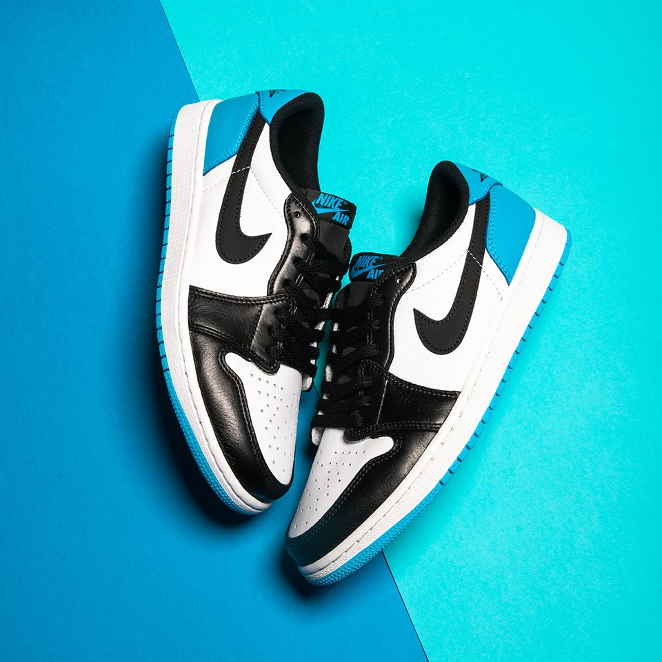 Giày Nike Air Jordan 1 Low 'Black Dark Powder Blue' CZ0775-104 - Ảnh 2