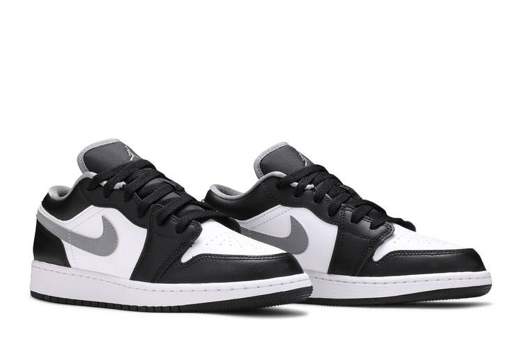 Giày Nike Air Jordan 1 Low GS 'Black Medium Grey' 553560-040 - Ảnh 2