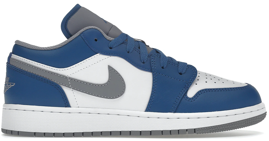 Giày Nike Air Jordan 1 Low GS ‘True Blue’ 553560-412 - 23trk.com