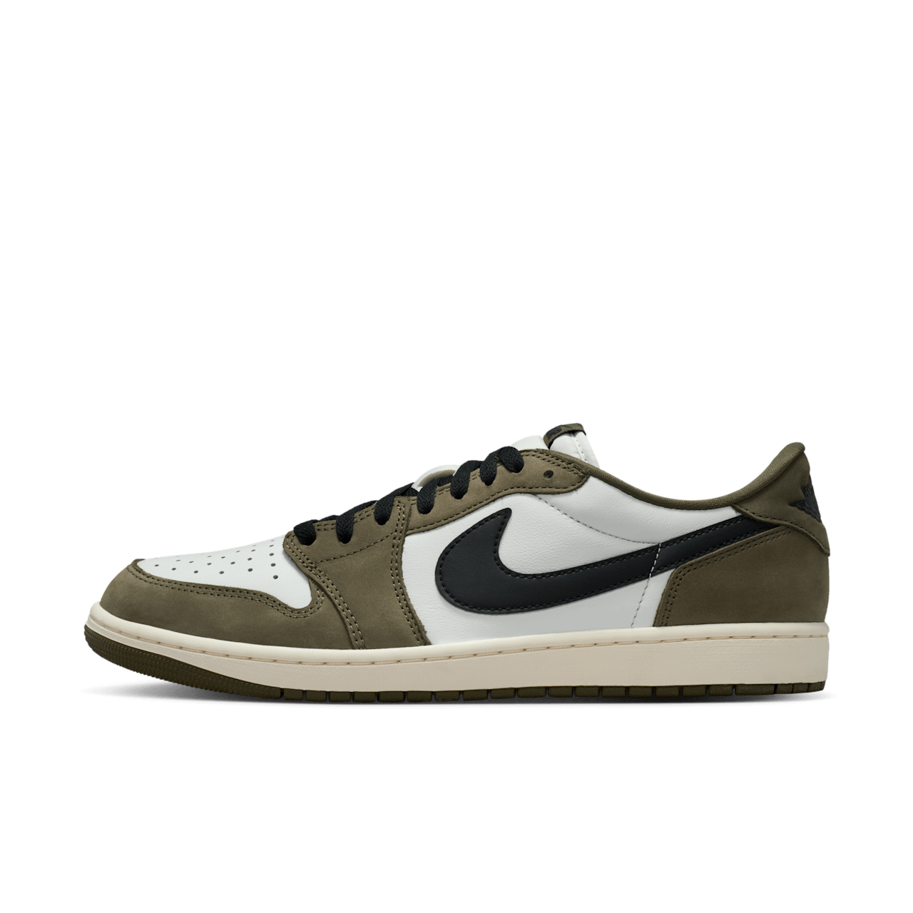 Giày Nike Air Jordan 1 Retro Low OG 'Medium Olive' HQ6998-200 - Ảnh 2