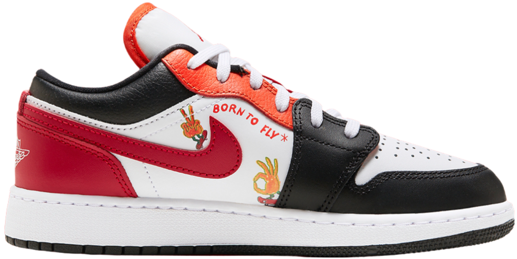 Giày Nike Air Jordan 1 Low SE ‘Just Skate Red’ FJ7222-101 - 23trk.com