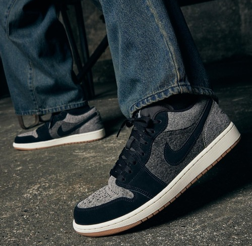 Giày Nike Air Jordan 1 Low SE ‘Black Denim’ HJ4360-001 - Ảnh 2