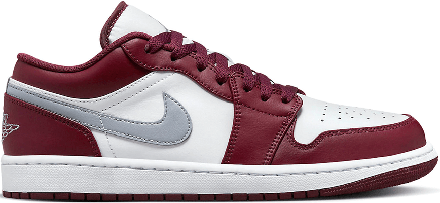 Giày Nike Air Jordan 1 Low ‘White Bordeaux’ 553558-615 - 23trk.com