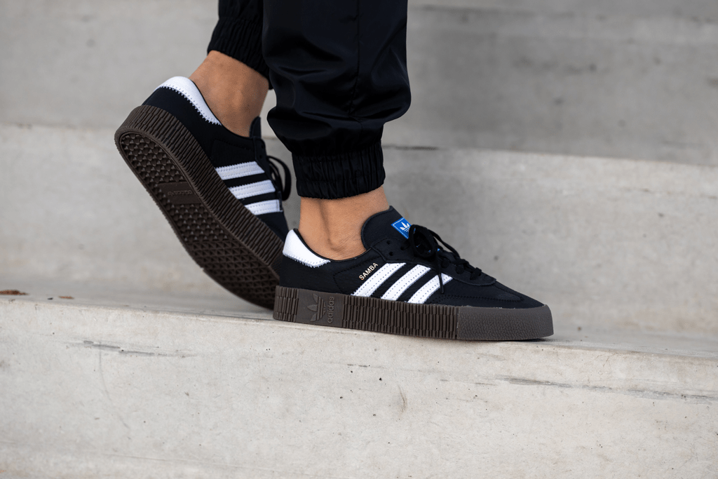 Giày Adidas Sambarose 'Black White Gum' B28156 - Ảnh 4