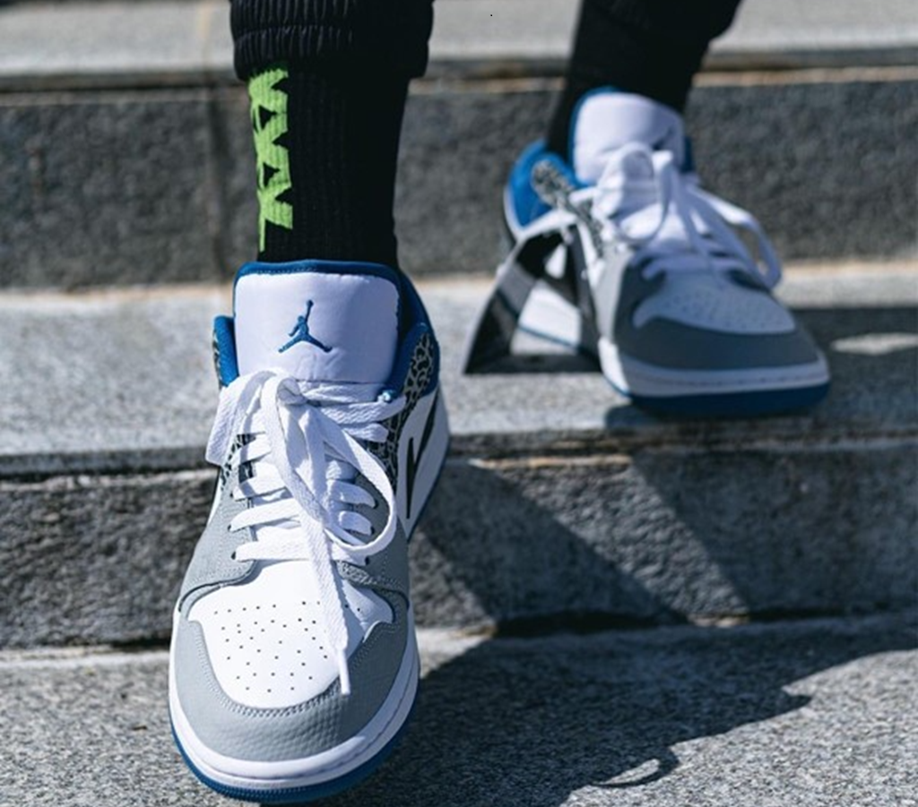 Giày Nike Air Jordan 1 Low SE 'True Blue' DM1199-140 - Ảnh 4