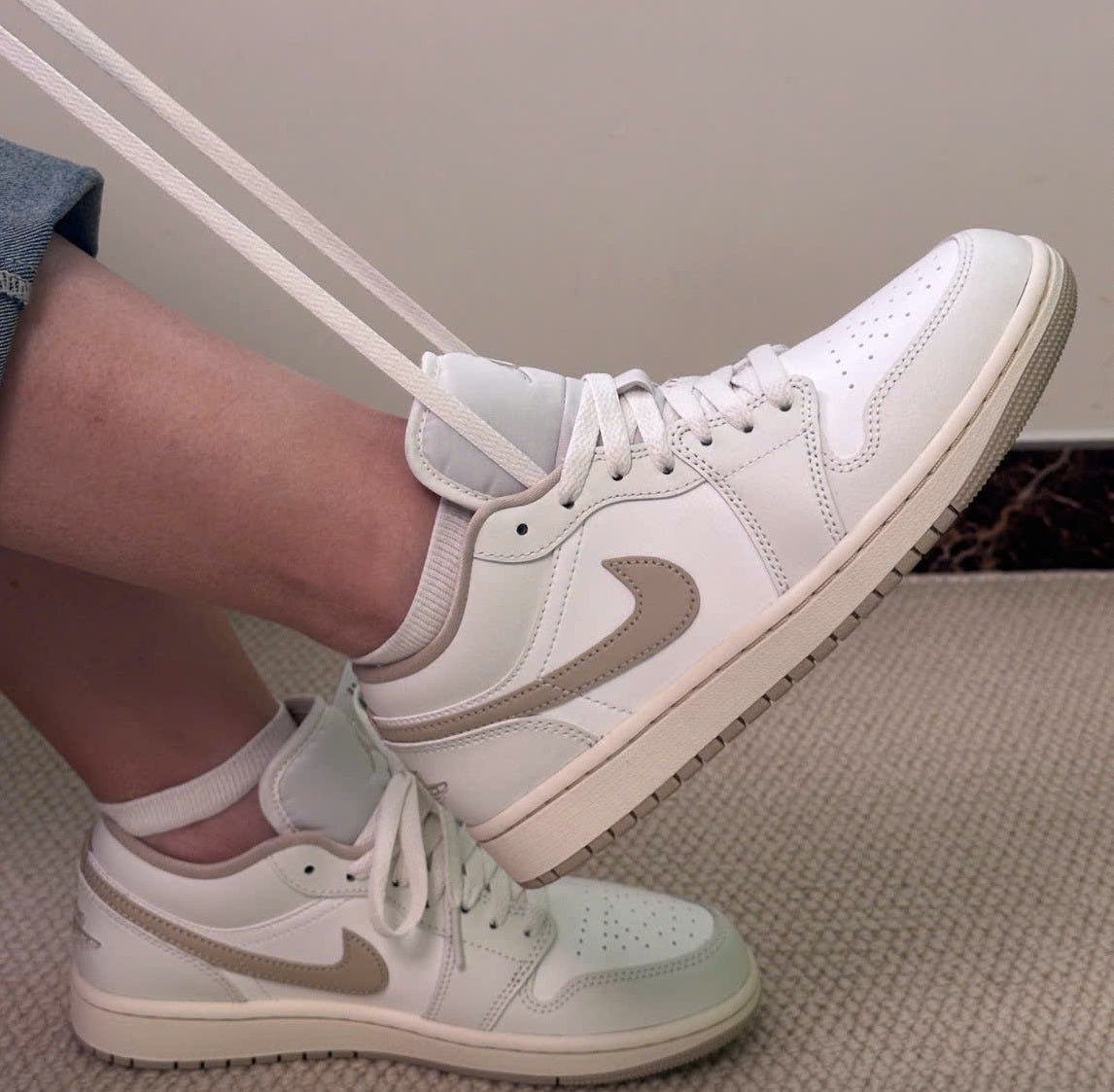 Giày Nike Air Jordan 1 Low ‘Sail Tan’ DC0774-112 - Ảnh 7