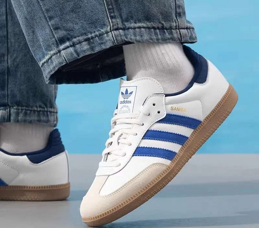 Giày Adidas Samba OG ‘White Royal Blue Night Indigo’ JH5632 - Ảnh 2